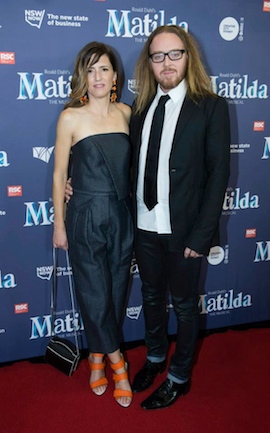 Tim and Sarah Minchin on the red carpet